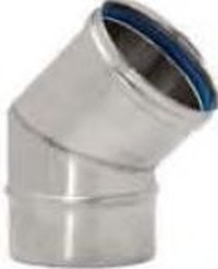 CURVA 45° D.100 INOX SP0,5 A.316 - BERT C45A316100