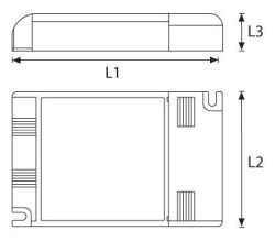 ALIMENTATORE UNIVERSALE 40W DIMM. - DRL DELT40D-M