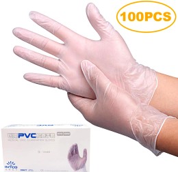 GUANTI VINILE SENZA POLVERE "M" TRASPAR. SP.0,10MM DPI-PPE3 - ASSI R70M