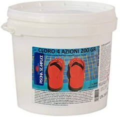 PASTIGLIE MULTIFUNZIONE 200GR CLORO 4 AZIONI CF. 25KG - LAPI PS1105025