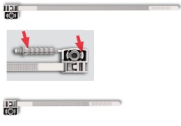 FISSATUBO A FASCETTA D.8-32MM GRIGIO CON SEDE DI FISS.SEPAR - ARN S3190