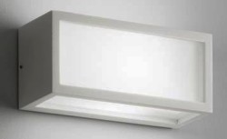 APPLIQUE DECO IP54 R7S 250X110X100 BIANCO SATINATO - ISY 530L