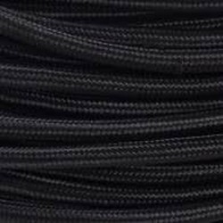 CAVO TRECCIA SETA 2X0.75 NERO - FAI 8900/2075/NER
