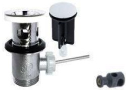 PILETTA INOX 1"1/4 POP UP CON TAPPO INOX CROMATO - DBR S-0001