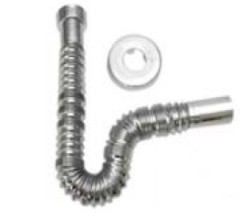 TUBO ESTENSIBILE CROMO GHIERA IN PLAST.+ROSONE 1"1/4D.32/40 - DBR P104KRTOP4