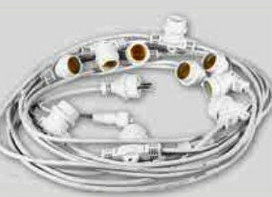 LUMINARIA 10MT 10 LUCI E27 PROLUNGABILE CAVO 2X1 H05RN-F BIA - FME 62988