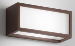 APPLIQUE DECO IP54 250X110X100MM 1XR7S CORTEN - ISY 532L
