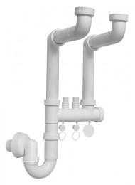 SIFONE LIBERO U SALVASPAZIO UNIV. 1"1/2-1"1/4 C/ROS U.32/40 - DBR P-SSL