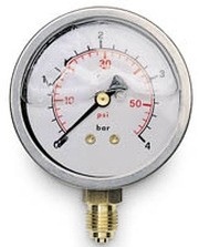 MANOMETRO 10BAR D.63 GLIC.INOX - EMCI MIRG63G1/4-0/10-B