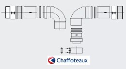 KIT SCARICO SDOPPIATO INCASSO D.60/100 - CHAF 3318133