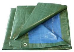 TELO VERDE 4X5 IN PVC GR.90/MQ CON OCCHIELLI IN METALLO - EUGR TELOC45/90GR