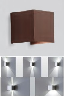HOTSHOT CORTEN 100X100X100 LED 16W 3000K IP54 FASCI REGOLAB. - ISY 518-21