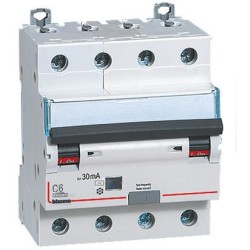 BTDIN45 - MAGN DIFF AC 4P 6A 4,5KA 30MA 4 M - BTI GA8843AC6