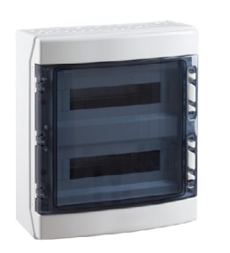 CENTRALINO DA PARETE 36M(2X18) ECOLOGY ABS+PT 42X44X15 IP65 - CHT CHT30007
