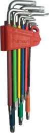 KIT CHIAVI A BRUGOLA PZ.9 TORX/FORO - GI3 240404