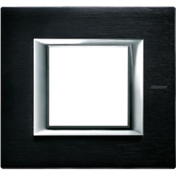 AXOLUTE - PLACCA 2P ANTRACITE SPAZZOLATA - BTI HA4802XS