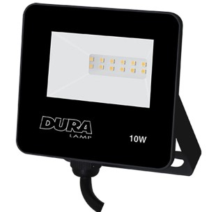 PROIETTORE LED 10W 6000K 760LM NERO IP65 - DRL PANTH-ST10C