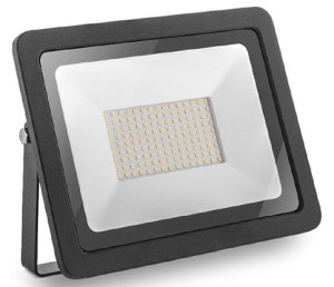 PROIETTORE LED 100W 6000K 8000LM NERO IP65 - DRL PANTH-ST100C