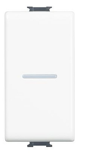 MATIX - PULSANTE AX 1P NO 10A 1M BIANCO - BTI AM5055N