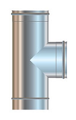 RACCORDO A T 90° D.80 IN ACCIAIO INOX A.316 ATTACCO LAT.FEMM - CORD 3304055226040