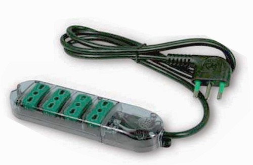 MULTIPRESA 4 USCITE BIV. SENZA INTERR. TRASP. CAVO 3G1 1,5MT - FME 41020-0065E