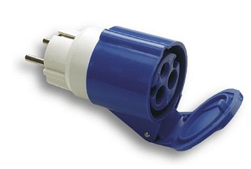 ADATTATORE CEE DA SPINA SCHUKO A PRESA 2P+T 16A - FME 73001