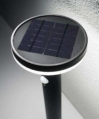 PALETTO SOLARE NERO NATURALE 6W IP44 - GEA GES794