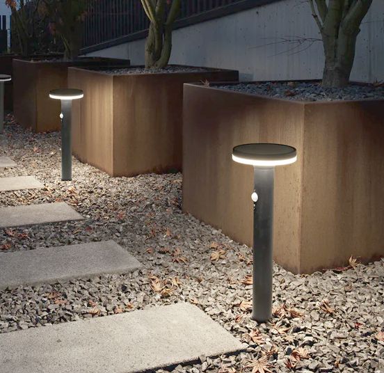 PALETTO SOLARE NERO NATURALE 6W IP44 - GEA GES794