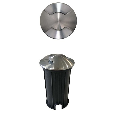 SEGNAPASSO DA ESTERNO LED 2W 3000K 100-240V 35° DIS INOX - BEN 4368