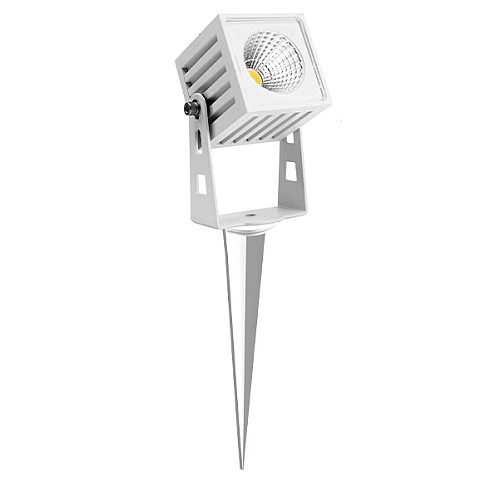 PICCHETTO LED 7W QUADRATO BIANCO 3000K 450LM IP65 ZAS SQUARE - BEN 4690