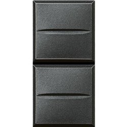 AXOLUTE - DOPPIO PULSANTE 1P NO 10A - BTI HS4036