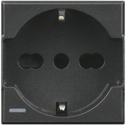 AXOLUTE - PRESA SCHUKO BIPASSO 2P+T - BTI HS4140/16