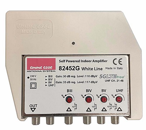 CENTRALINO B3+B4+B5+UHF CH.21-48 FILTRO 5G - ESM 82452G