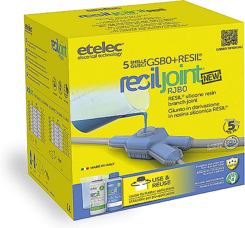 RESILJOINT-B0 5GUSCI + 1LT RESIN SILICONICA - ETL RE0100B0