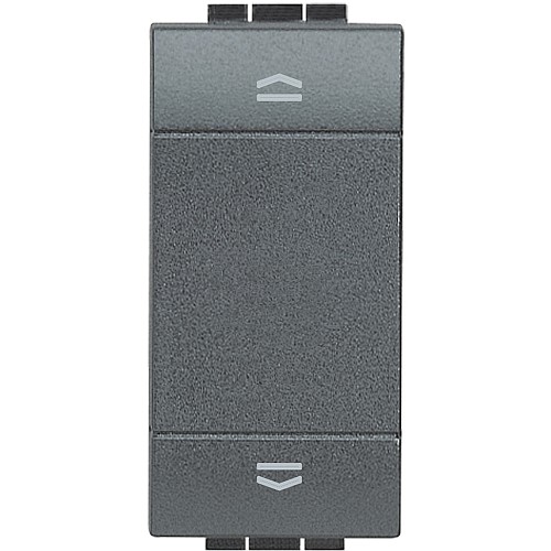 LL - PULSANTE DOPPIO INTERBLOCCATO ANTRACITE - BTI L4037N