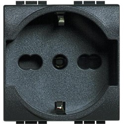 PRESA UNEL E BIPASSO 2P+T 10/16A LIVI-INT - PZ.40 - BTI L4140/16