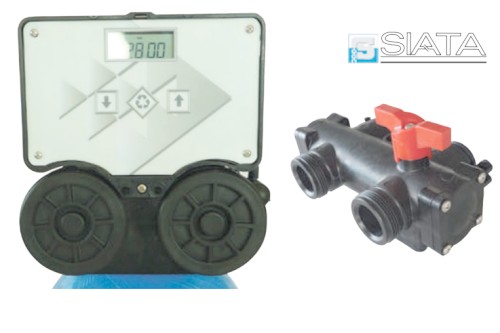 ADDOLCITORE DOPPIO CORPO 25L CON SIATA 132 ATT. E-U 1"1/2M - IDSE R25V-SI132