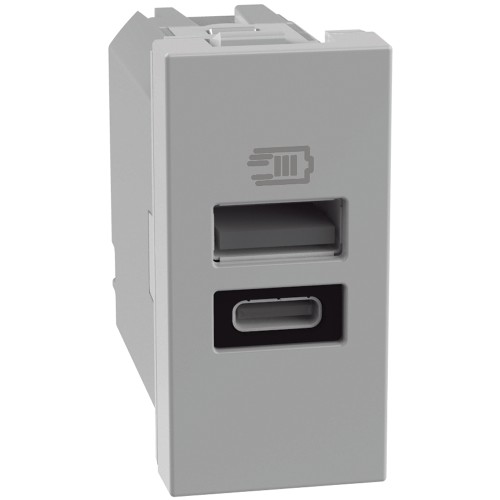 MATIXGO - CARICATORE USB AC 1M GRIGIO - BTI JG4191AC