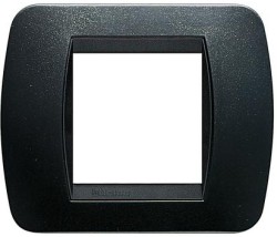 PLACCA 2F LIVING PLASTICA ACCIAIO S. - PZ. 5 - BTI L4802PA