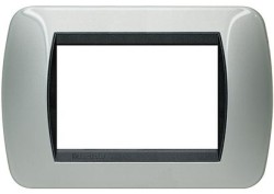 PLACCA 3F ALLUMINIO CHIARO LIVI-I - PZ.80 - BTI L4803AL