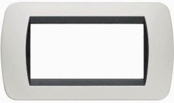 PLACCA 4F.PLASTICA BIANCO S. - PZ.5 - BTI L4804PB