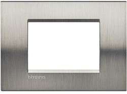 LL - PLACCA 3P ACCIAIO SPAZZOLATO - BTI LNA4803ACS