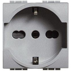 LIGHT TECH - PRESA UNEL E BIPASSO 10/16A - BTI NT4140/16