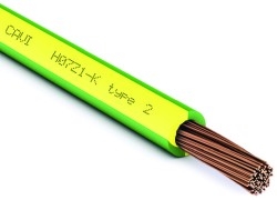 CAVO ANTINCENDIO H07Z1-K 1X1.5 G/V ARMONIZZATO PRIVO DI ALOG - CDR CAVOANTINC1X1.5G/V