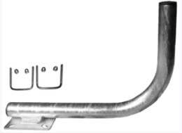 SUPPORTO PER PARABOLA 90° D.40 H.25 DIST.40 + KIT-K7 Z/F. - FIA SPP0030K7