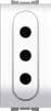 FLEXI' WHITE - PRESA DI SICUREZZA 2P+T - NUV 14039/WH