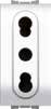 FLEXI' WHITE - PRESA BIVALENTE DI SICUREZZA 2P+T - NUV 14045/WH