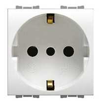 FLEXI' WHITE - PRESA UNEL 2P+T - NUV 14046/WH