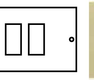 LASER - PLACCA 2 FORI CHIARA PER SCATOLA TONDA - NUV 2542