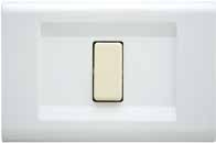 LASER - PLACCA CLICK 1 FORO BIANCA - NUV 2581/WH